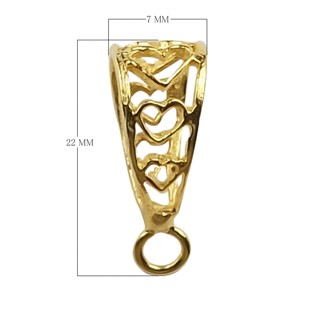 CG-244 18K Gold Overlay Pendant Bail Beads Bali Designs Inc 