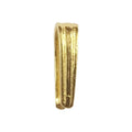 Slim straight pendant bail crafted in 18K Gold Overlay Over Copper, handcrafted in India for wholesale jewelry making.