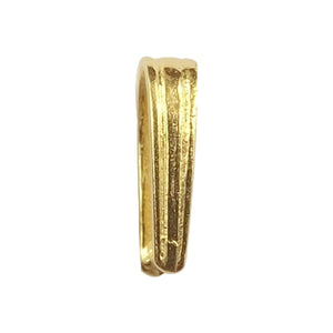 Slim straight pendant bail crafted in 18K Gold Overlay Over Copper, handcrafted in India for wholesale jewelry making.
