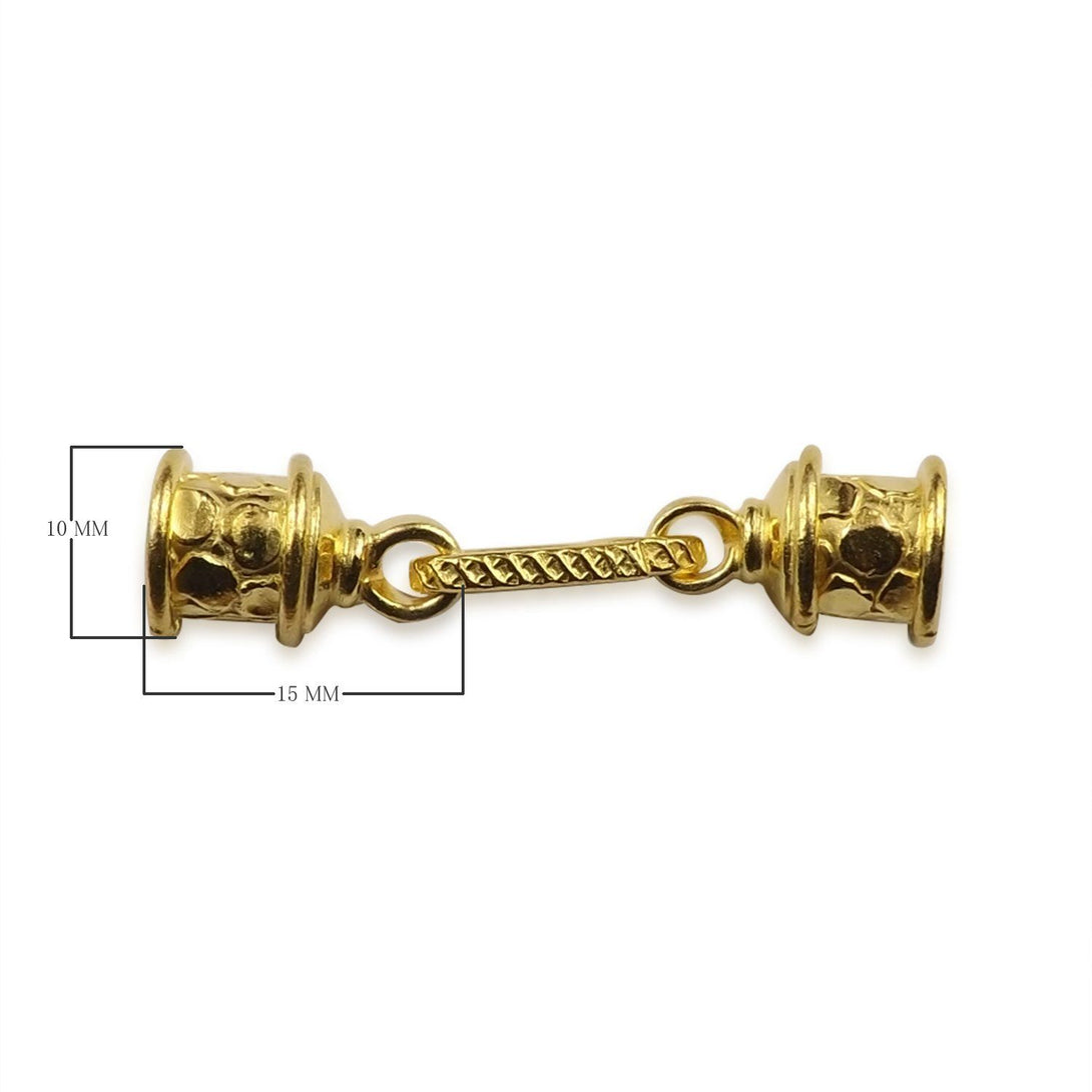 CG-256 18K Gold Overlay End Cap Beads Bali Designs Inc 