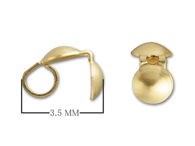 CG-260 18K Gold Overlay Clam Shell Beads Bali Designs Inc 