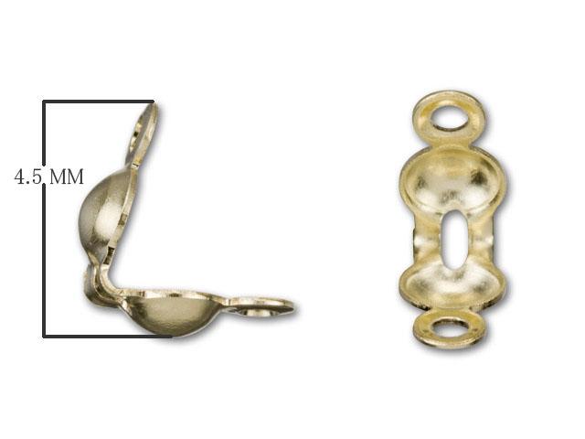 CG-261 18K Gold Overlay Clam Shell Beads Bali Designs Inc 