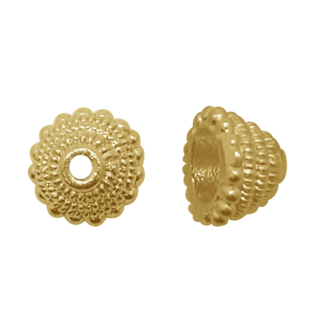 CG-266 18K Gold Overlay Bead Cap Beads Bali Designs Inc 