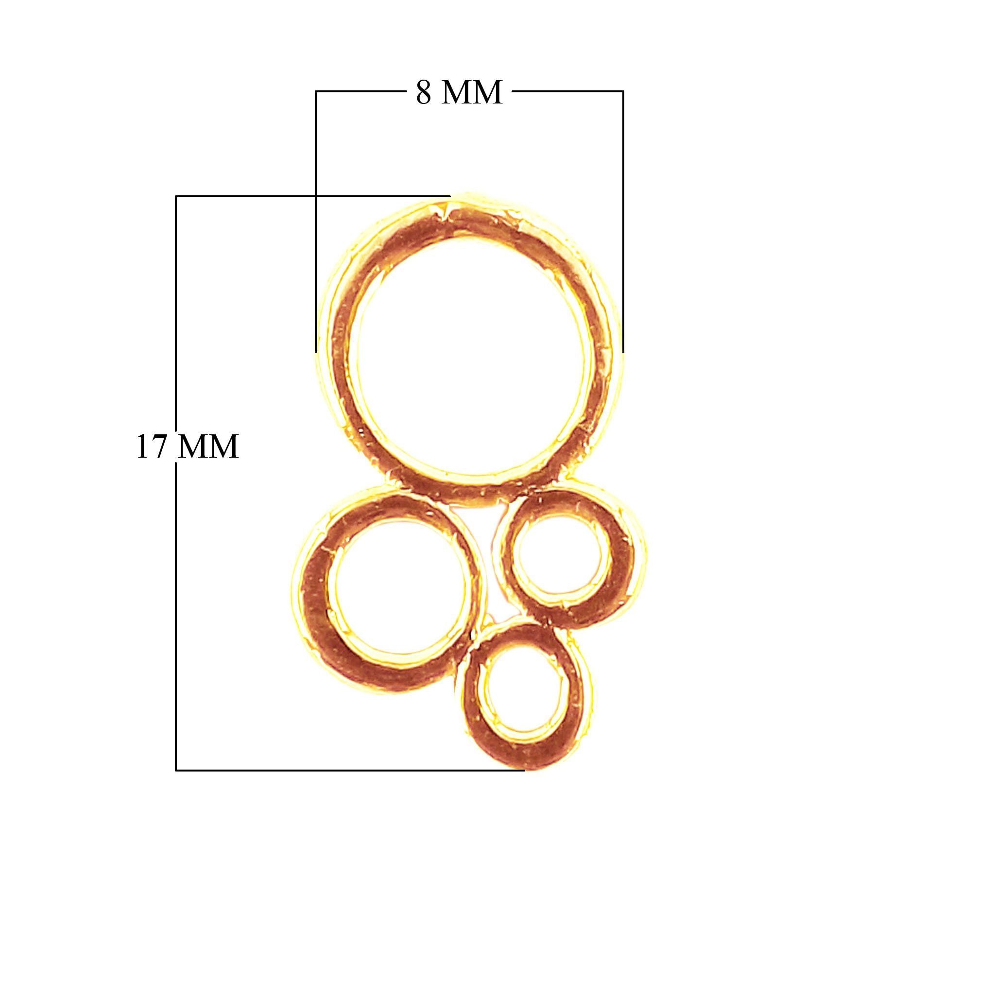 CG-274 18K Gold Overlay Charm Beads Bali Designs Inc 