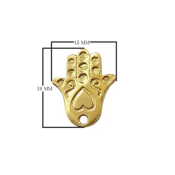 CG-279 18K Gold Overlay Hands of Fatima Beads Bali Designs Inc 