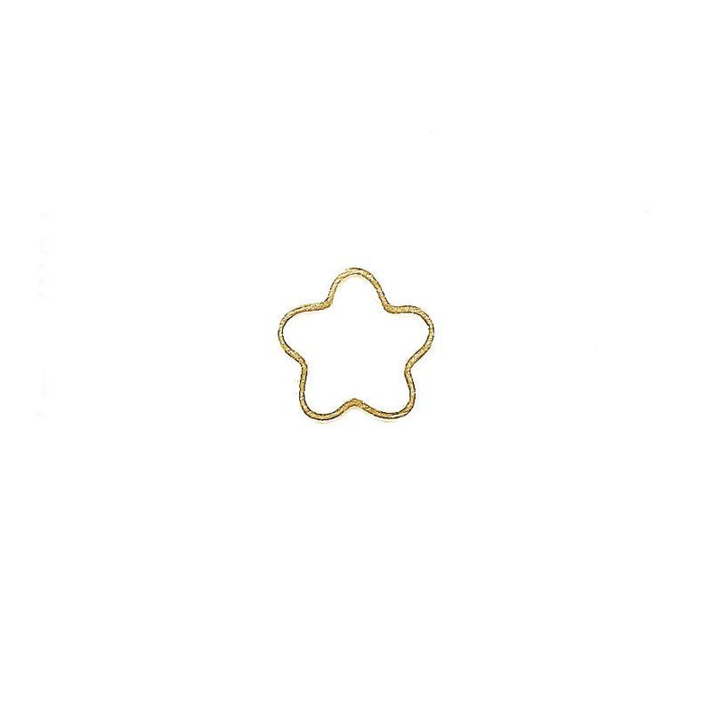 CG-305-8MM 18K Gold Overlay Connector Star Shape Beads Bali Designs Inc 