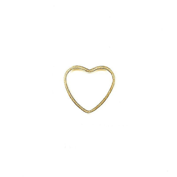 CG-308 18K Gold Overlay Connector Heart Shape Beads Bali Designs Inc 