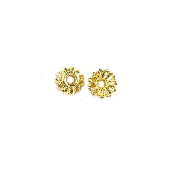 CG-312 18K Gold Overlay Bead Cap Beads Bali Designs Inc 