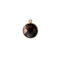 CG-321-SQ-S 18K Gold Overlay Stone Connector With Smokey Quartz Beads Bali Designs Inc 