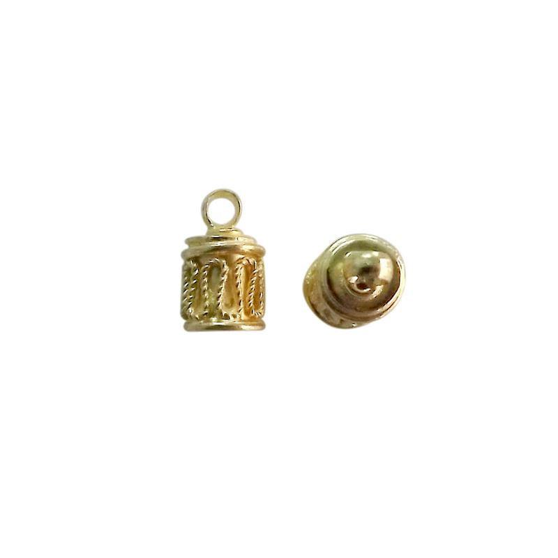 CG-332 18K Gold Overlay End Cap Beads Bali Designs Inc 