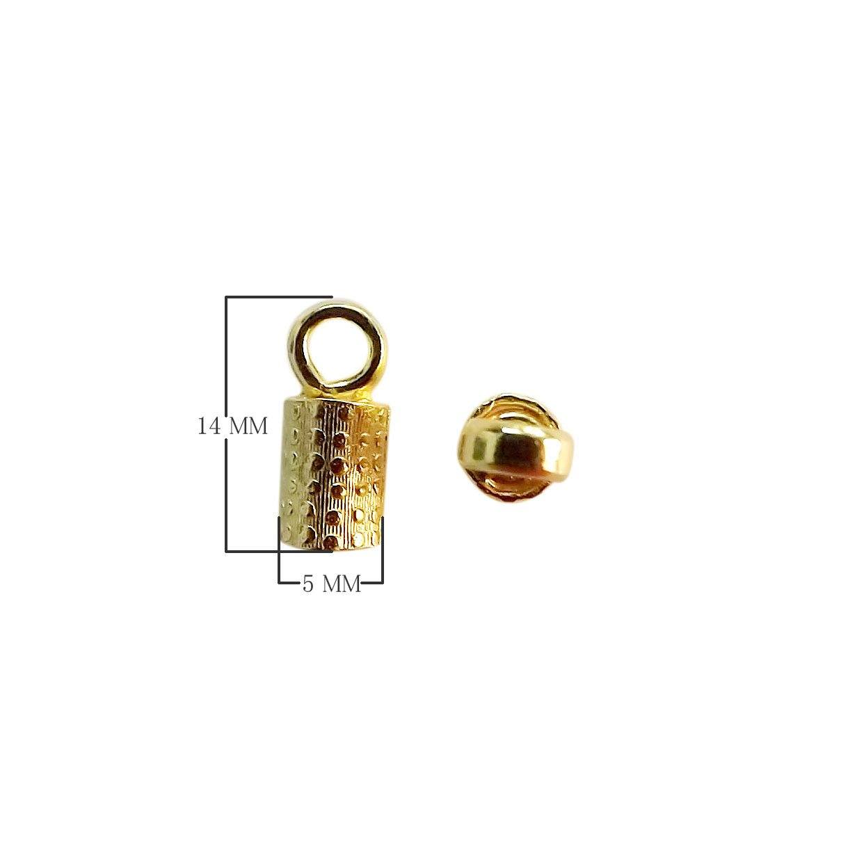 CG-335 18K Gold Overlay End Cap Beads Bali Designs Inc 