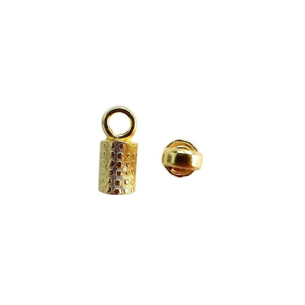 CG-335 18K Gold Overlay End Cap Beads Bali Designs Inc 