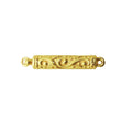 Handcrafted single hole multi strand clasp in 18K Gold Overlay Over Copper, wholesale jewelry component from India