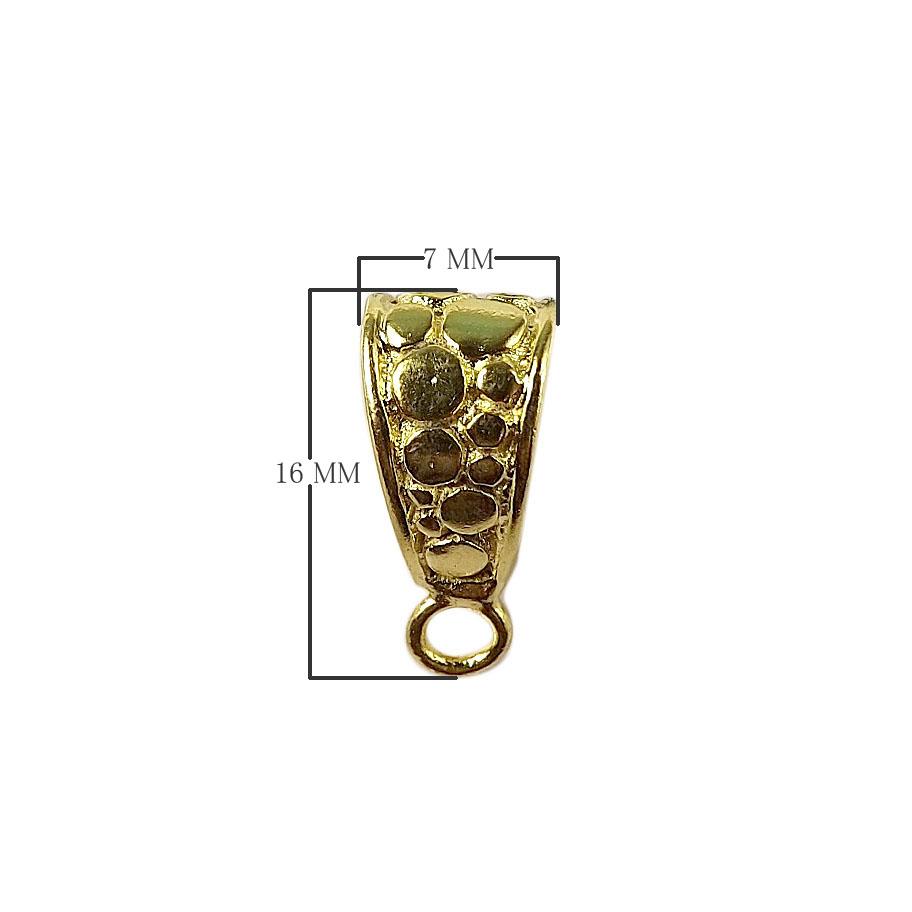 CG-366 18K Gold Overlay Pendant Bail Beads Bali Designs Inc 