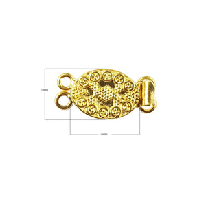 CG-380 18K Gold Overlay Multi Strand Clasp With 2 Hole Beads Bali Designs Inc 