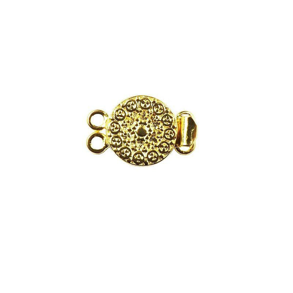 CG-390 18K Gold Overlay Multi Strand Clasp With 2 Hole Beads Bali Designs Inc 