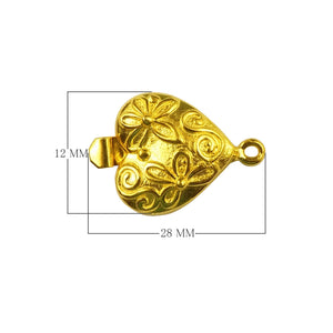 CG-419 18K Gold Overlay Single Hole Multi Strand Clasp Beads Bali Designs Inc 