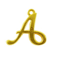 CG-472 18K Gold Overlay Alphabet 'A' Charm Beads Bali Designs Inc 