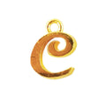 CG-475 18K Gold Overlay Alphabet 'C' Charm Beads Bali Designs Inc 
