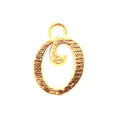 CG-487 18K Gold Overlay Alphabet 'O' Charm Beads Bali Designs Inc 