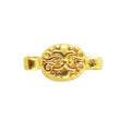 18K Gold Overlay Over Copper oval shape designer magnetic clasps handcrafted in India for wholesale jewelry making