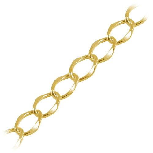 CHG-100-4X5MM 18K Gold Overlay Beading & Extender Chain Beads Bali Designs Inc 