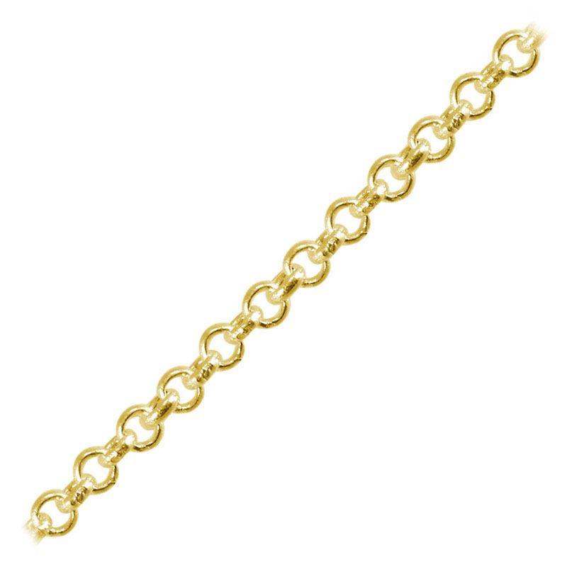 CHG-103-3MM 18K Gold Overlay Beading & Extender Chain Beads Bali Designs Inc 