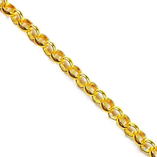 CHG-103-7MM 18K Gold Overlay Beading & Extender Chain Beads Bali Designs Inc 