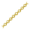 18K Gold Overlay Over Copper fine oval beading chain handcrafted in India and sold per foot for jewelry making use