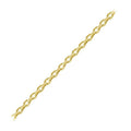 18K Gold Overlay Over Copper compact oval link chain handcrafted in India and sold per foot for jewelry making use