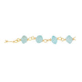 18K Gold Overlay Over Copper beaded Appetite chain with smooth rounded stones designed for wholesale jewelry manufacturing and bulk production requirements