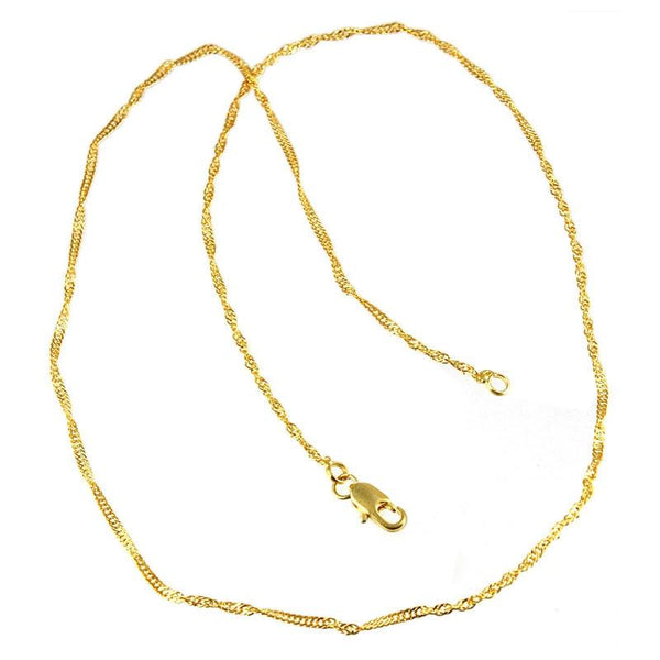CHG-175-16" 18K Gold Overlay Necklace Beads Bali Designs Inc 