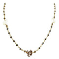 CHG-197-PY-OM-18" 18K Gold Overlay Necklace With Pyrite Beads Bali Designs Inc 