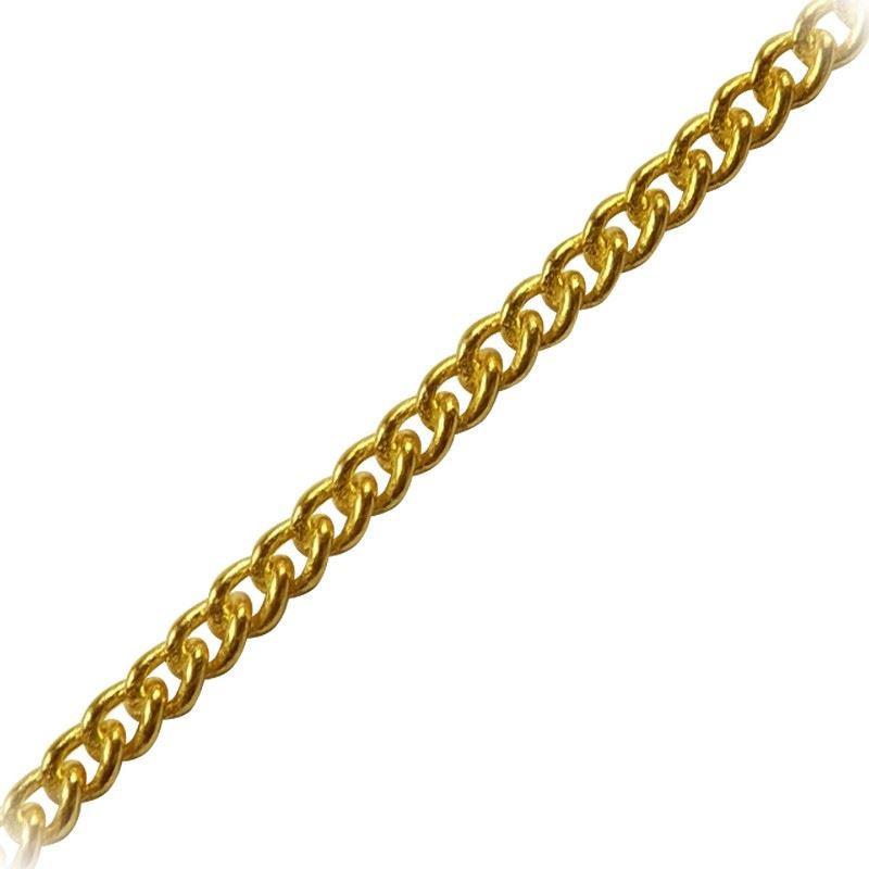 CHG-230-2MM 18K Gold Overlay Beading & Extender Chain Beads Bali Designs Inc 