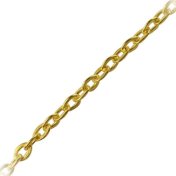 CHG-232-2MM 18K Gold Overlay Beading & Extender Chain Beads Bali Designs Inc 