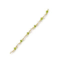 18K Gold Overlay Over Copper beading extender chain with Citrine Quartz accents placed along polished links for wholesale jewelry manufacturing and bulk component usage