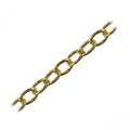 18K Gold Overlay Over Copper large oval link chain with textured finish and bold proportions designed for wholesale jewelry manufacturing and statement chain production