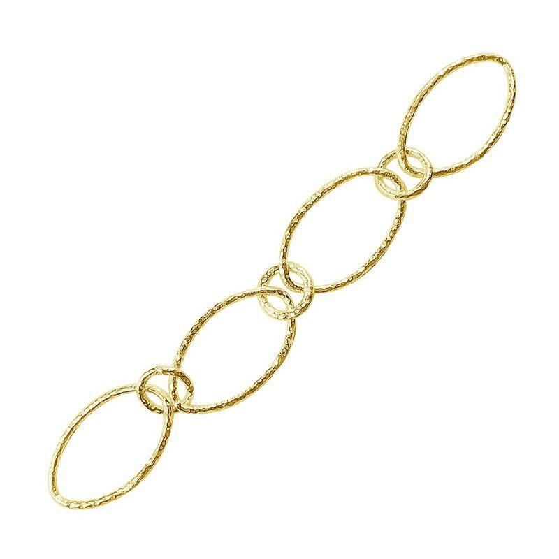CHG-246 18K Gold Overlay Beading & Extender Chain Marquie Ring 16X26MM Beads Bali Designs Inc 
