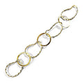18K Gold Overlay Over Copper swirl and round link chain featuring oversized twisted links designed for wholesale jewelry manufacturing and statement chain production