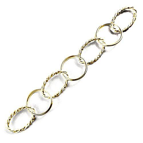 CHG-265 18K Gold Overlay Beading & Extender Chain Small Ring -21MM Oval Ring-26X17MM Beads Bali Designs Inc 