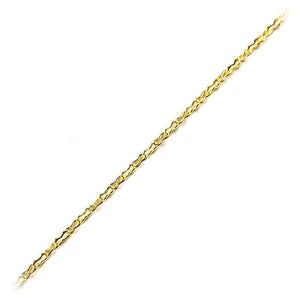 18K Gold Overlay Over Copper fine micro link chain featuring compact interlocking links designed for wholesale jewelry manufacturing and extender chain production