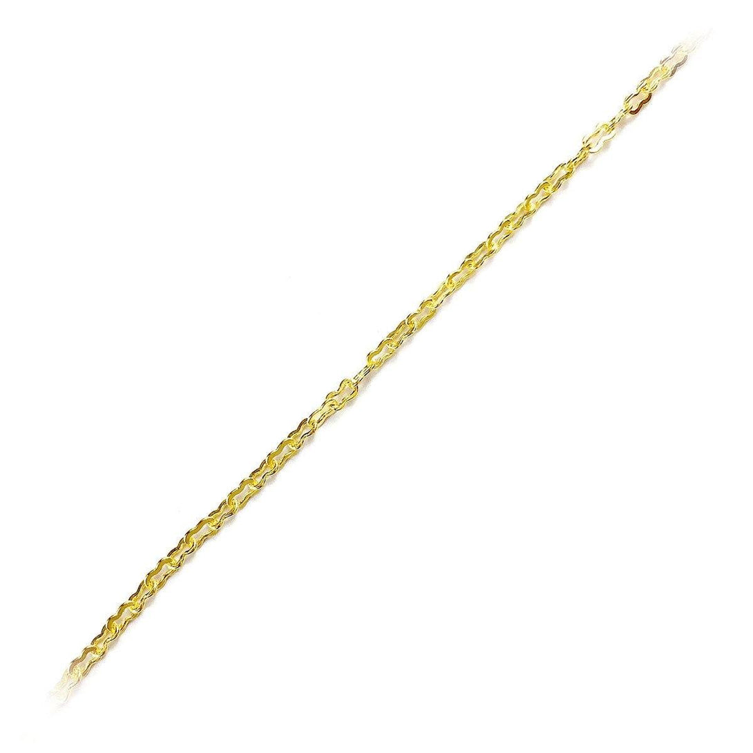 CHG-270-2MM 18K Gold Overlay Beading & Extender Chain Beads Bali Designs Inc 