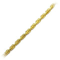 18K Gold Overlay Over Copper dense interlinked chain featuring closely connected links designed for wholesale jewelry manufacturing and durable extender use