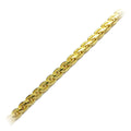 18K Gold Overlay Over Copper braided interlock chain featuring layered woven links designed for wholesale jewelry manufacturing and durable extender use