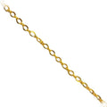18K Gold Overlay Over Copper oval beading extender chain with evenly spaced links intended for wholesale jewelry manufacturing