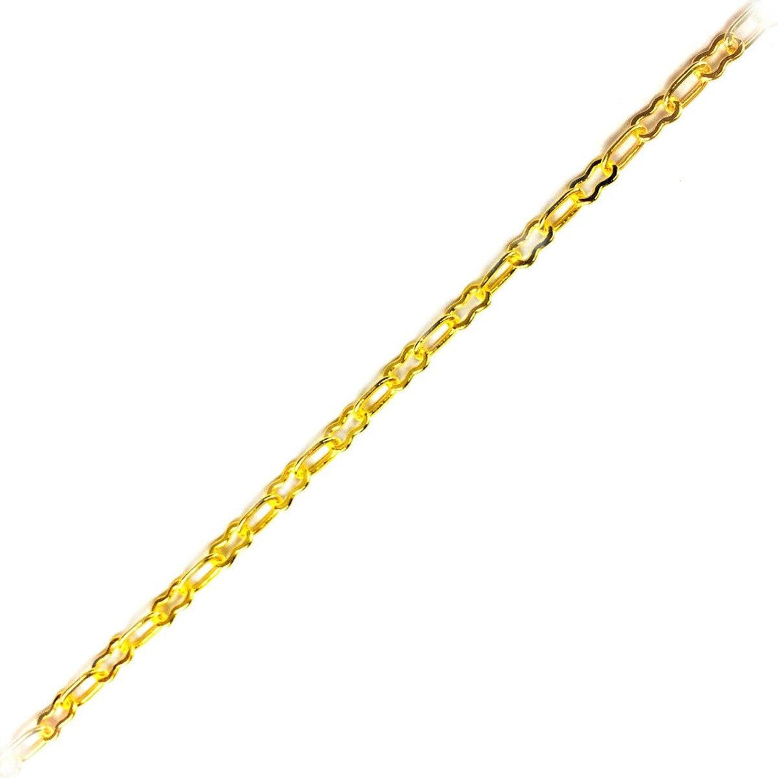 CHG-288-2MM 18K Gold Overlay Beading & Extender Chain Beads Bali Designs Inc 