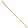 Fine 18K Gold Overlay Over Copper oval link jewelry chain with polished finish, designed for wholesale jewelry manufacturing, bulk production, and professional jewelry making applications