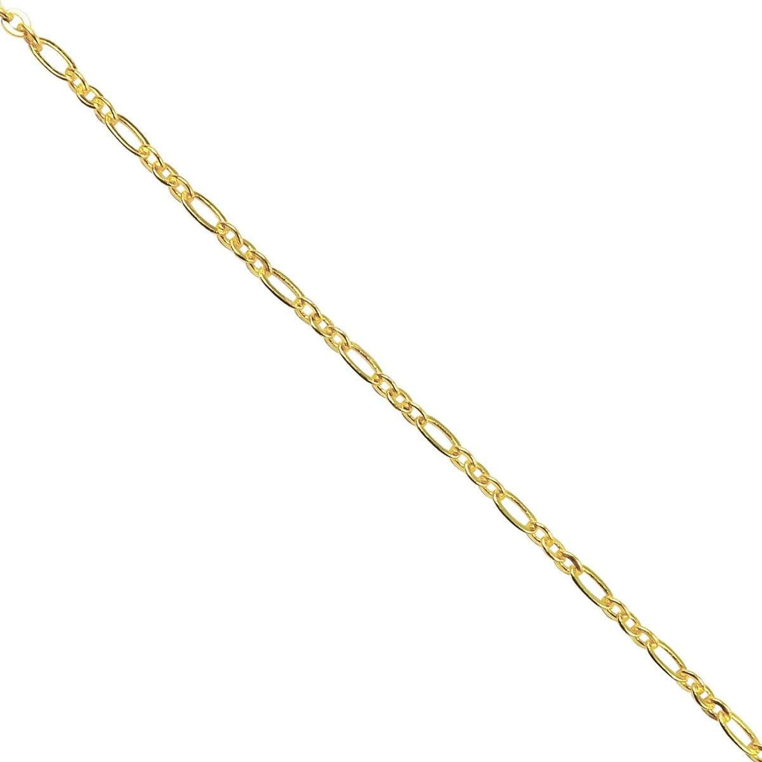CHG-295-4X2MM 18K Gold Overlay Beading & Extender Chain Beads Bali Designs Inc 