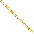 Classic oval link 18K Gold Overlay Over Copper jewelry chain with polished finish, designed for wholesale jewelry manufacturing, bulk production, and professional design use