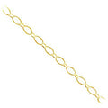 Alternating large and small oval link 18K Gold Overlay Over Copper jewelry chain with polished finish for wholesale jewelry manufacturing and bulk production use